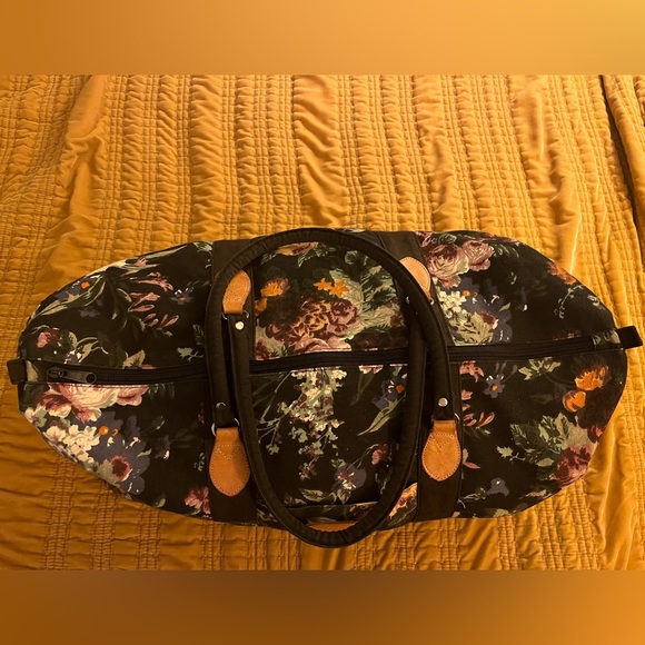 Vintage 90’s Floral Canvas Weekender Bag - Picture 3 of 9